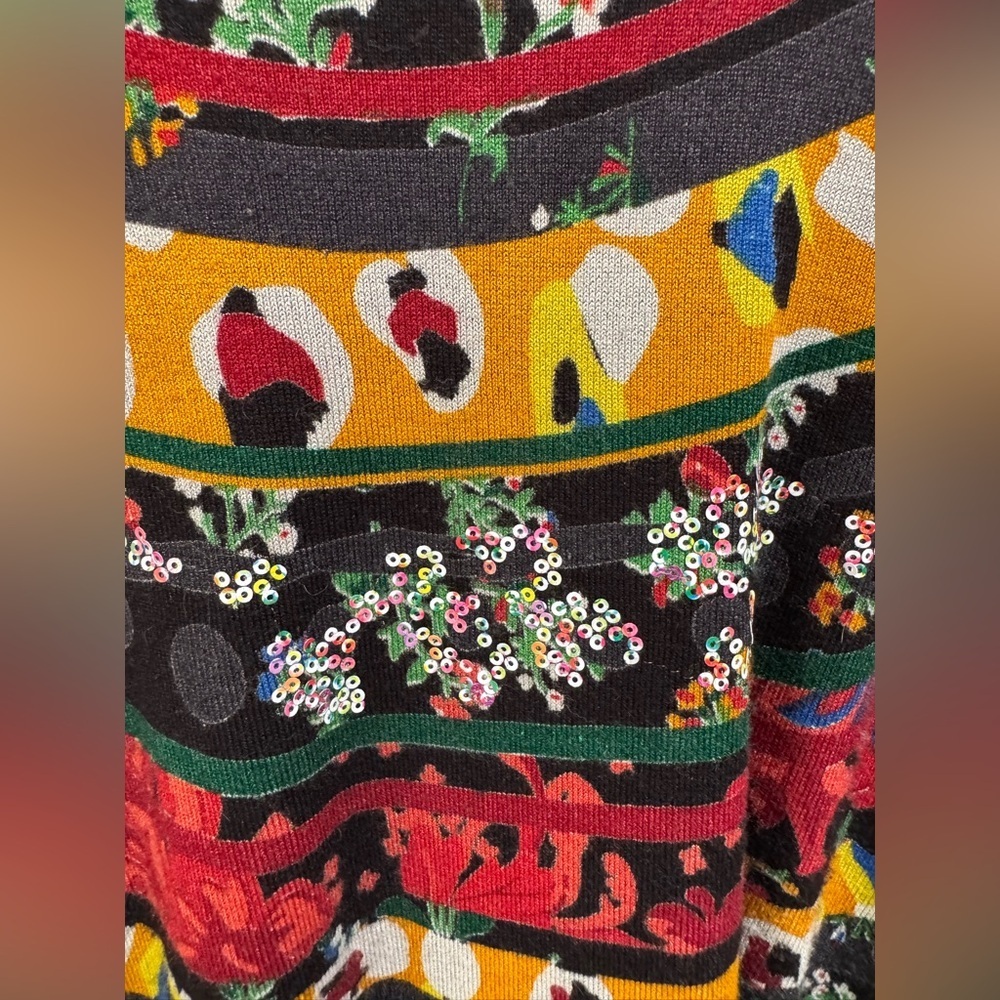 Desigual Sequin Fringe Poncho - Picture 3 of 7
